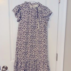 Subtle black and white print mini dress L, never worn.